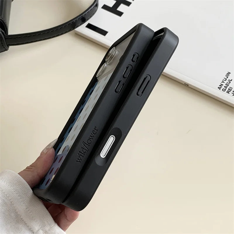 Wildflower Hot Polka Dots Phone Case for iPhone 17 16 15 14 13 12 Pro Max Plus WF Air Music notation Wave point WF Cover Fundas