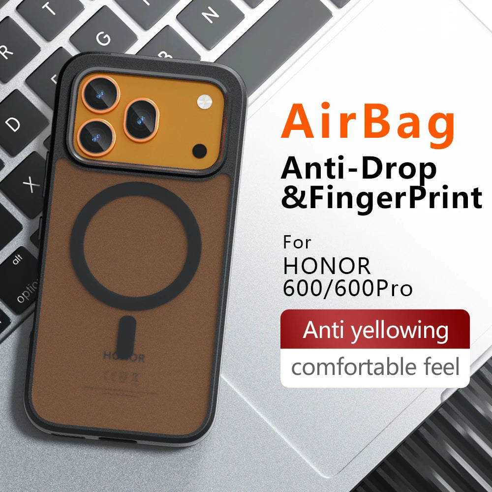 For Magsafe Magnetic Wireless Charging Case For Honor 600 Pro Honor600 Honor600Pro 5G Shockproof Back Coque