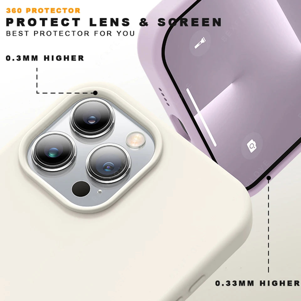 Official Magnetic Phone Case For iPhone 16E 16 15 14 Plus 11 12 13 16 17 Pro Max Air Magsafe Liquid Silicone Protector Cover