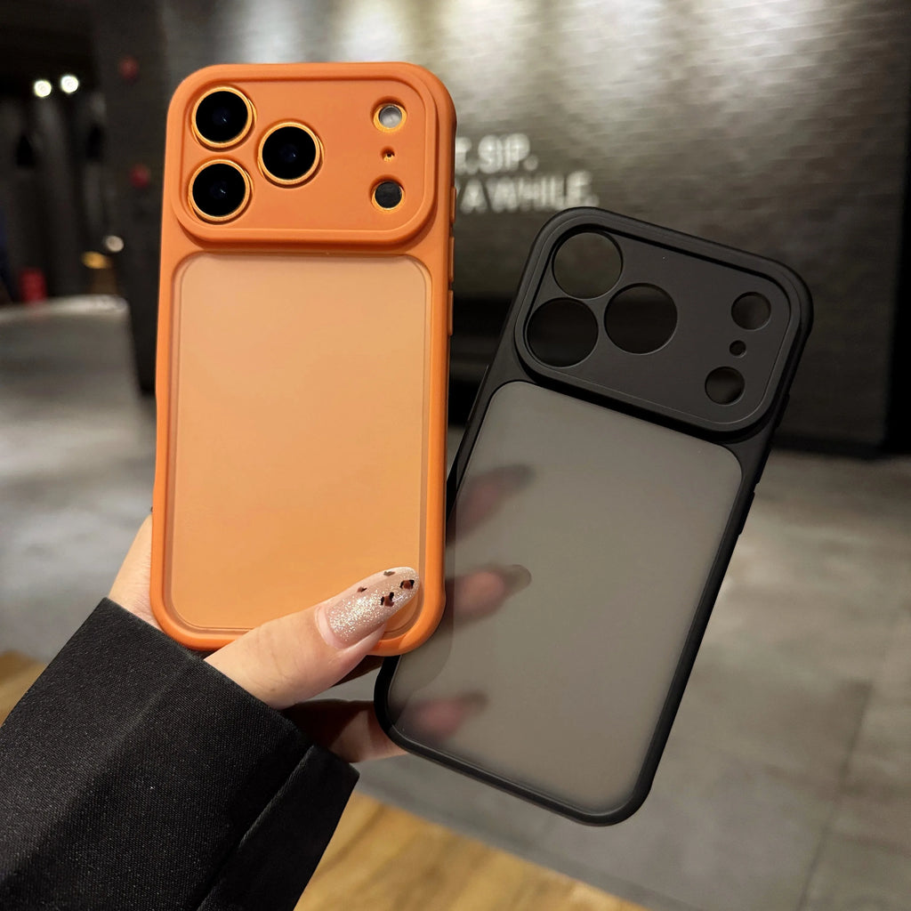 Luxury Matte Transparent Phone Case For iPhone 11 12 13 14 15 16 Pro Max 16 Plus 17 Air Shockproof Bumper Cases Cover