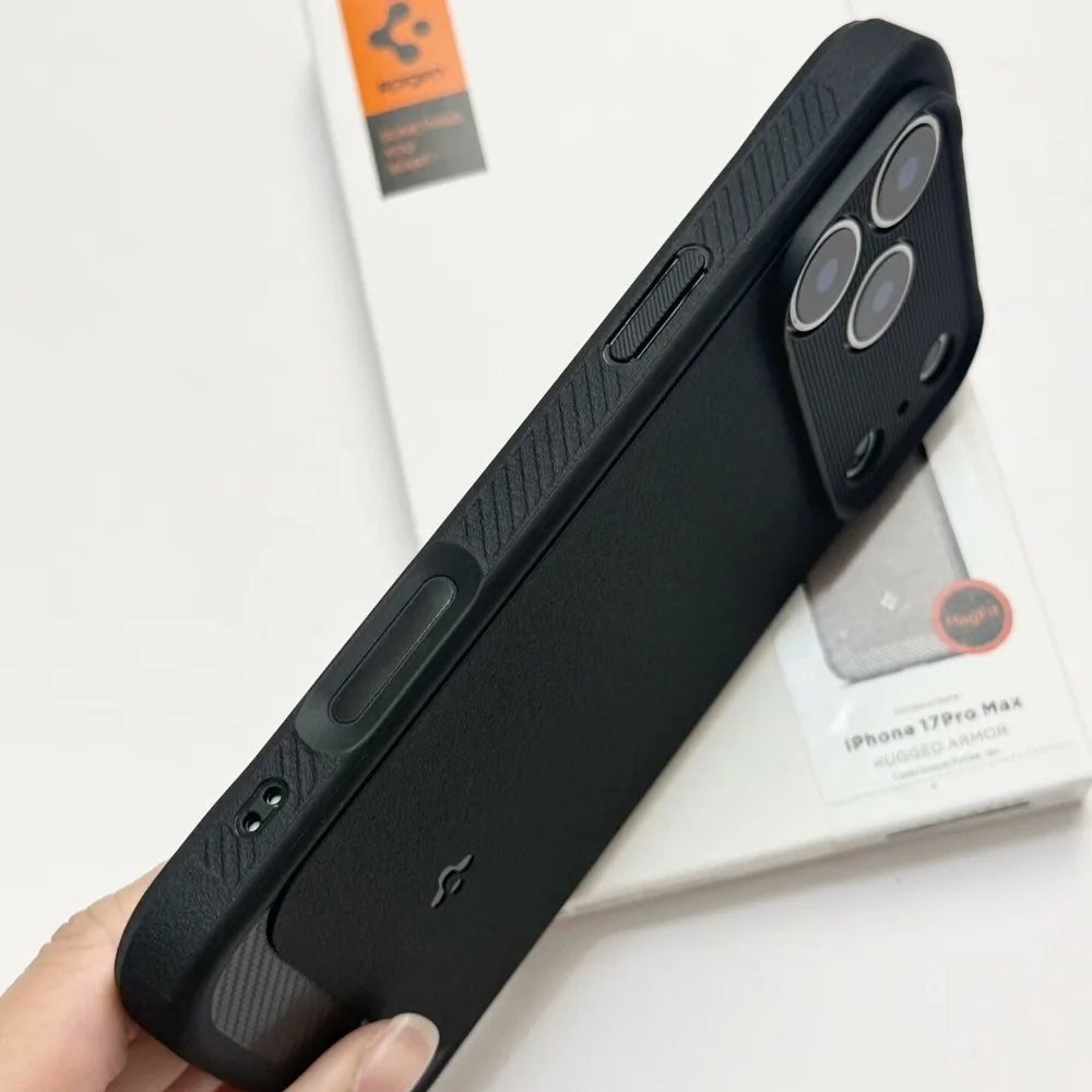 Spigen Suitable for iPhone 17 Pro Max Case Camera Protection Matte Magnetic Phone Case For iPhone 17Pro Air 17 For MagSafe Cover