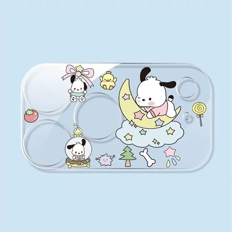 Sanrio Cartoon Hello Kitty Kuromi Pochacco Camera Protector Lens Film For IPhone 15 16 17 14 Pro Max Plus HD Protective Cover