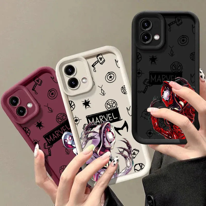 Spiderman Gwen Venom Marvel Case for Motorola Edge 70 60 Fusion 50 Pro 40 Neo G06 G56 G86 G85 G84 G75 G56 G53 G52 G30 G14 Cover