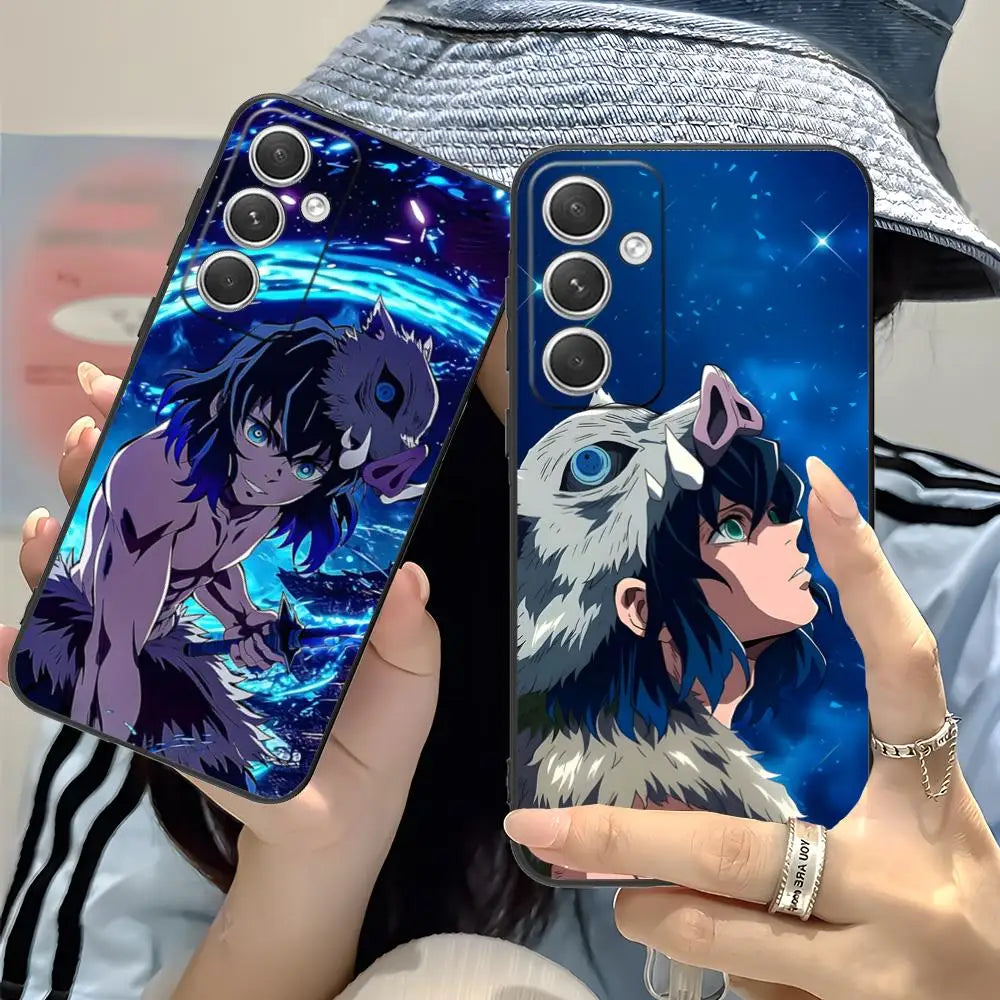 Demon Slayer Inosuke Phone Case for Samsung Galaxy S25 S24 S23 S22 S21 S20 Note20 Plus FE Ultra Colour Protective Pretty Cover