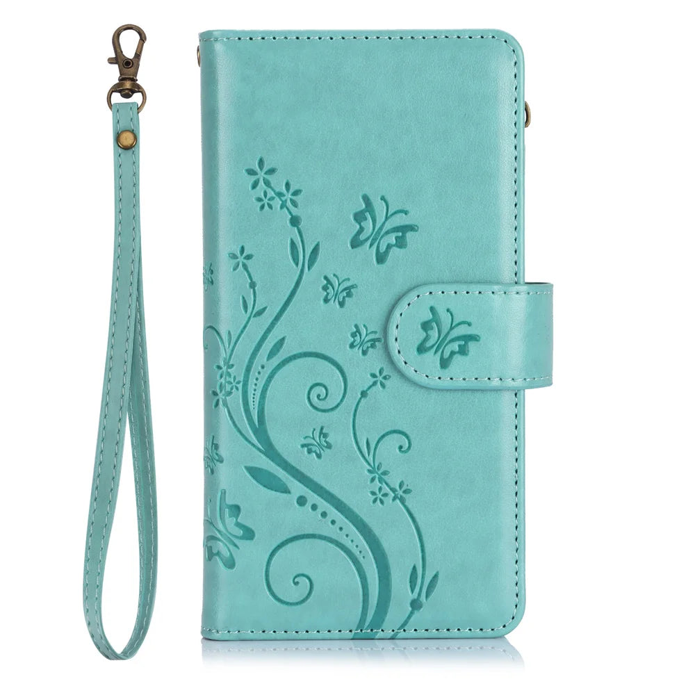 Luxury Flip Leather Phone Case for IPhone 17E 16E 17 Air 16 15 Plus 14 13 12 11 Pro Max XS XR Wallet Card Slot Purse Cover Coque
