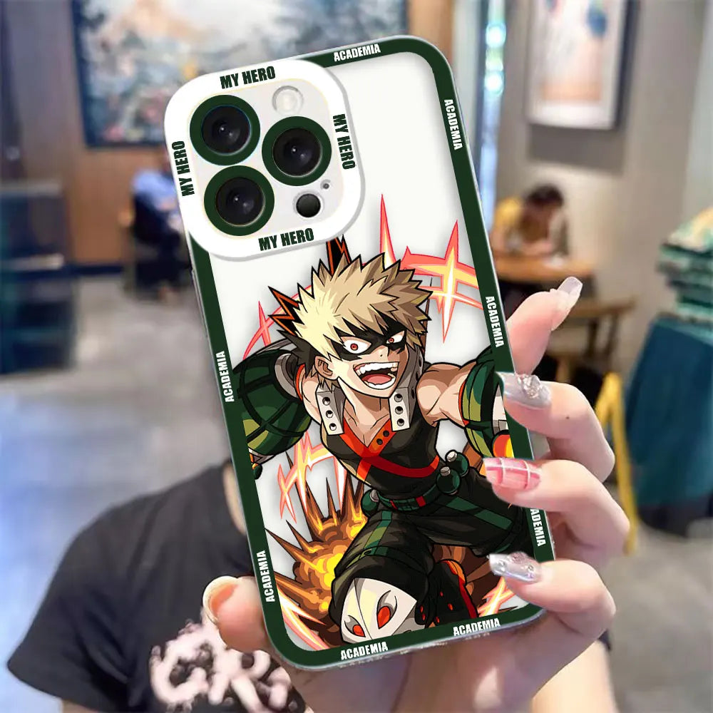 Clear Phone Case For Redmi Note 15 14 13 12 12S 11 11T 11S 10 9 10S 9S 8 Pro Max Plus Case Cover Midoriya Izuku My Hero Academia