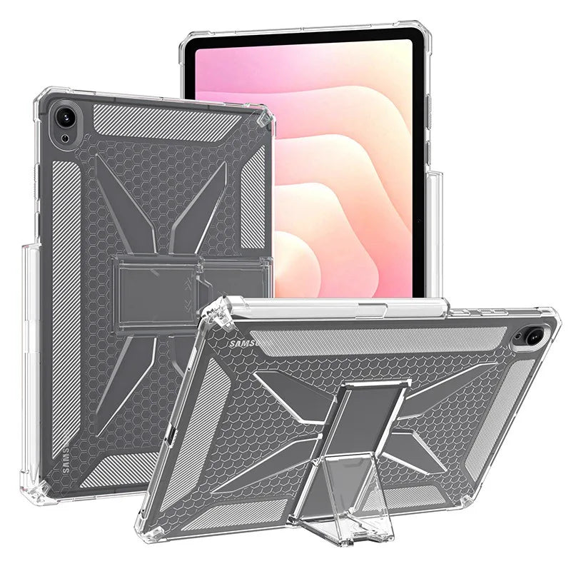 For Samsung Galaxy Tab S11 Ultra 14.6 inch 2025 Protective Case SM-X930 SM-X936 Stand Airbag soft Silicone Clear TPU Cover Funda