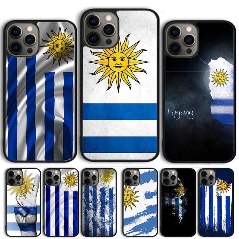 Uruguay National Flag Phone Case For iPhone 17 Air 15 16 Cover  11 13 14 Pro Max 12 Plus Max Fundas