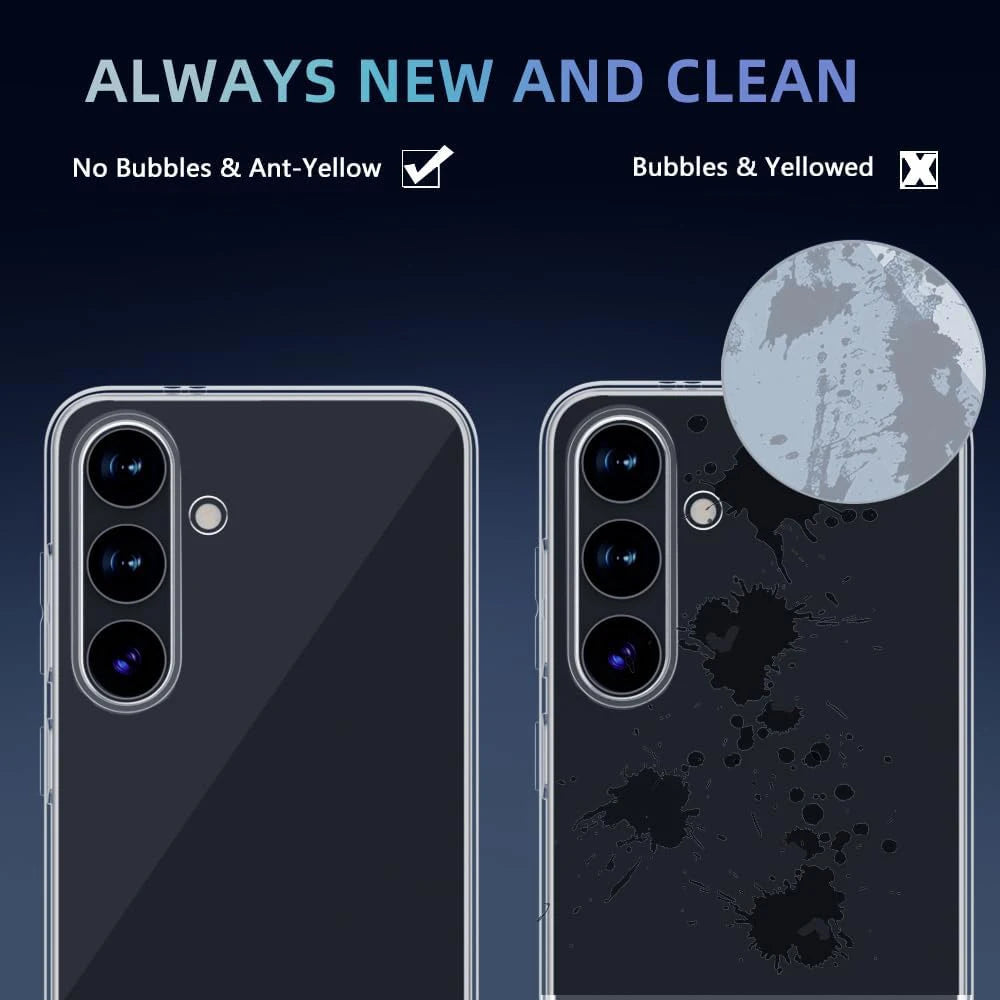 Ultra Thin Silicone Soft Case For Samsung Galaxy S24 S23 FE S22 Ultra Clear Back Cover Case For Samsung S24+ S 23 22 24 Plus TPU