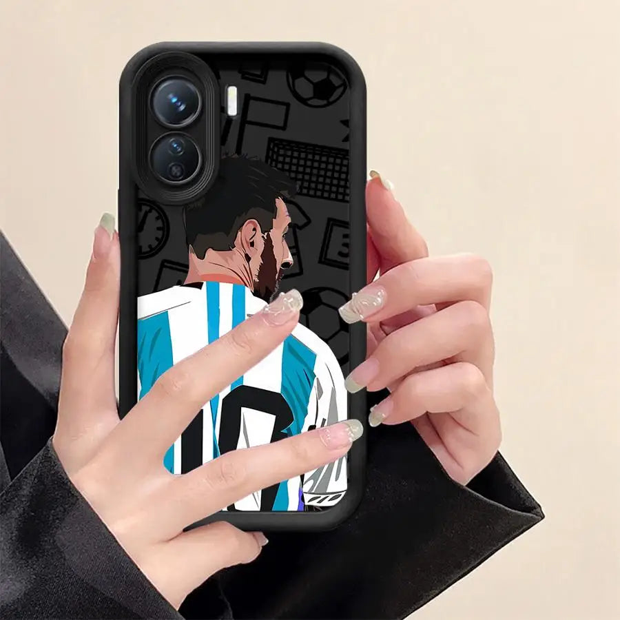 Football Number Soft Cover Case for Redmi Note 11S 13 12S 10S 10 14 Pro Plus 12 11 11Pro 12Pro+ 13Pro+ 14Pro+