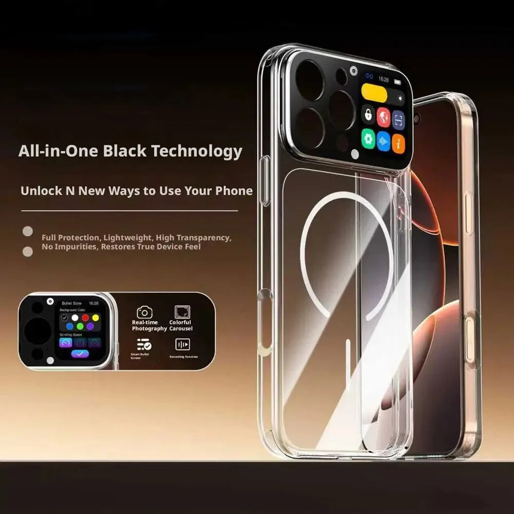 New intelligent screen phone protective case for taking photos, recording, playing games app, online real-time viewing of photos