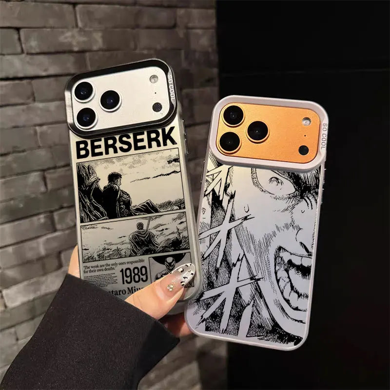 Phone Case For iPhone 17 17e 16e 16 15 14 13 12 11 Pro Max X XR XSMAX 8 7 Air Plus Berserk Guts Anime Anti Fall Matte Back Cover