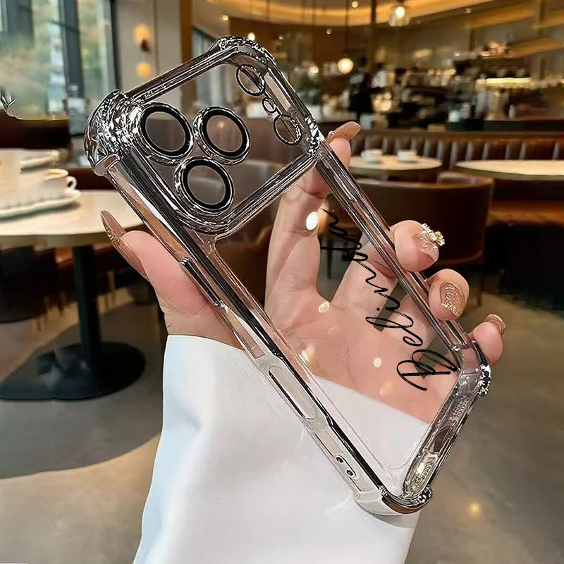 Personalised Customized Name Case For iPhone 17 16 15 14 13 12 11 Pro Max Initials Letters Leather Cover 13 15 16 17 Air Pro Max