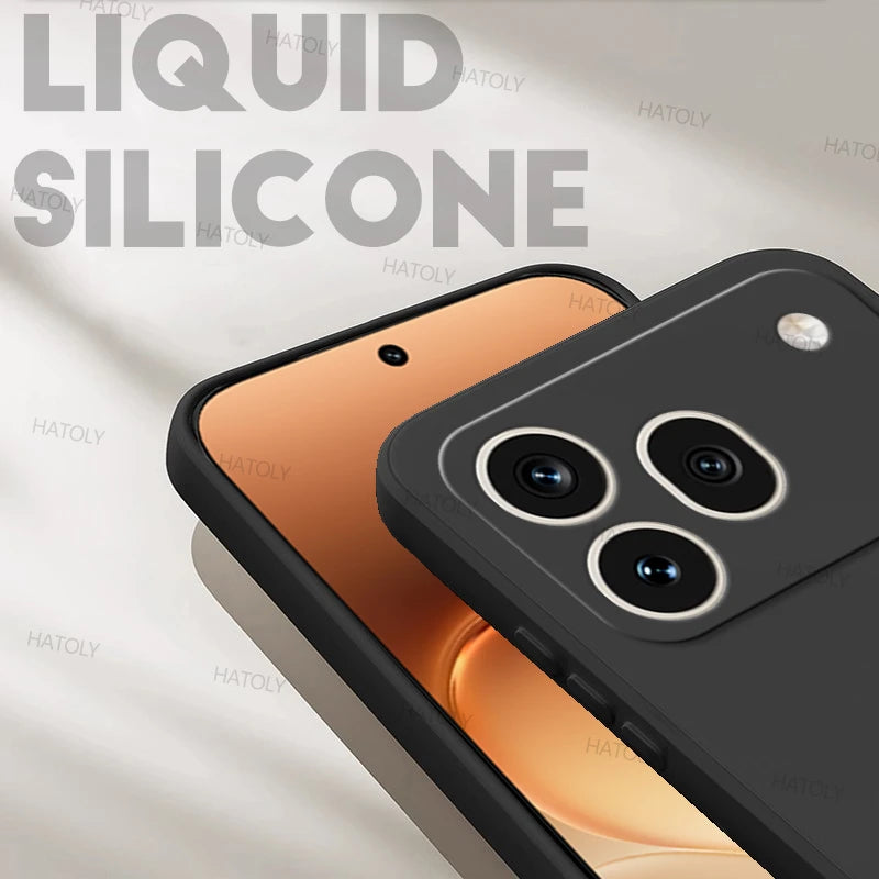 For Honor 600 Pro Case Liquid Silicone Cases Honor 600 Pro Cover Shockproof TPU Protective Phone Back Cover For Honor 600 Pro