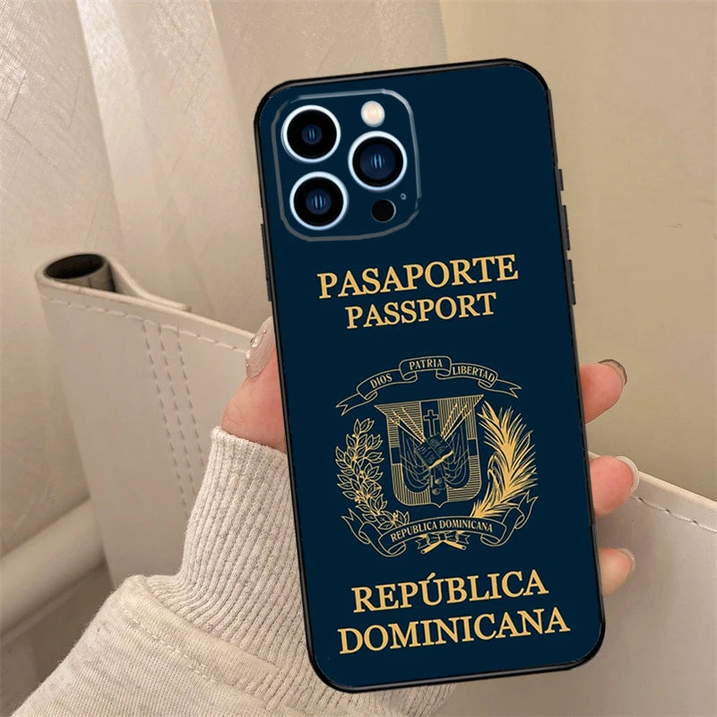 Dominican Republic Flag Phone Case For iPhone 17 16 14 13 12 11 15 Pro Max mini 15 16 Plus 16e 17 Air Cover Coque