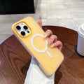 Luxury Candy Color 2 IN 1 Soft Case For Magsafe For iPhone 17 Air 16 15 14 13 12 Pro Max Magnetic Wireless Charge Matte Cover
