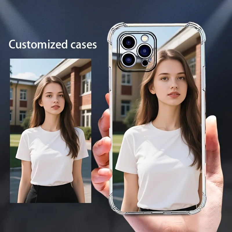 DIY Shockproof Soft Case Customised Artists photo For iPhone 17 16 15 14 13 12 11 Pro Xs Max SE 16e XR Plus Air  TPU back cover