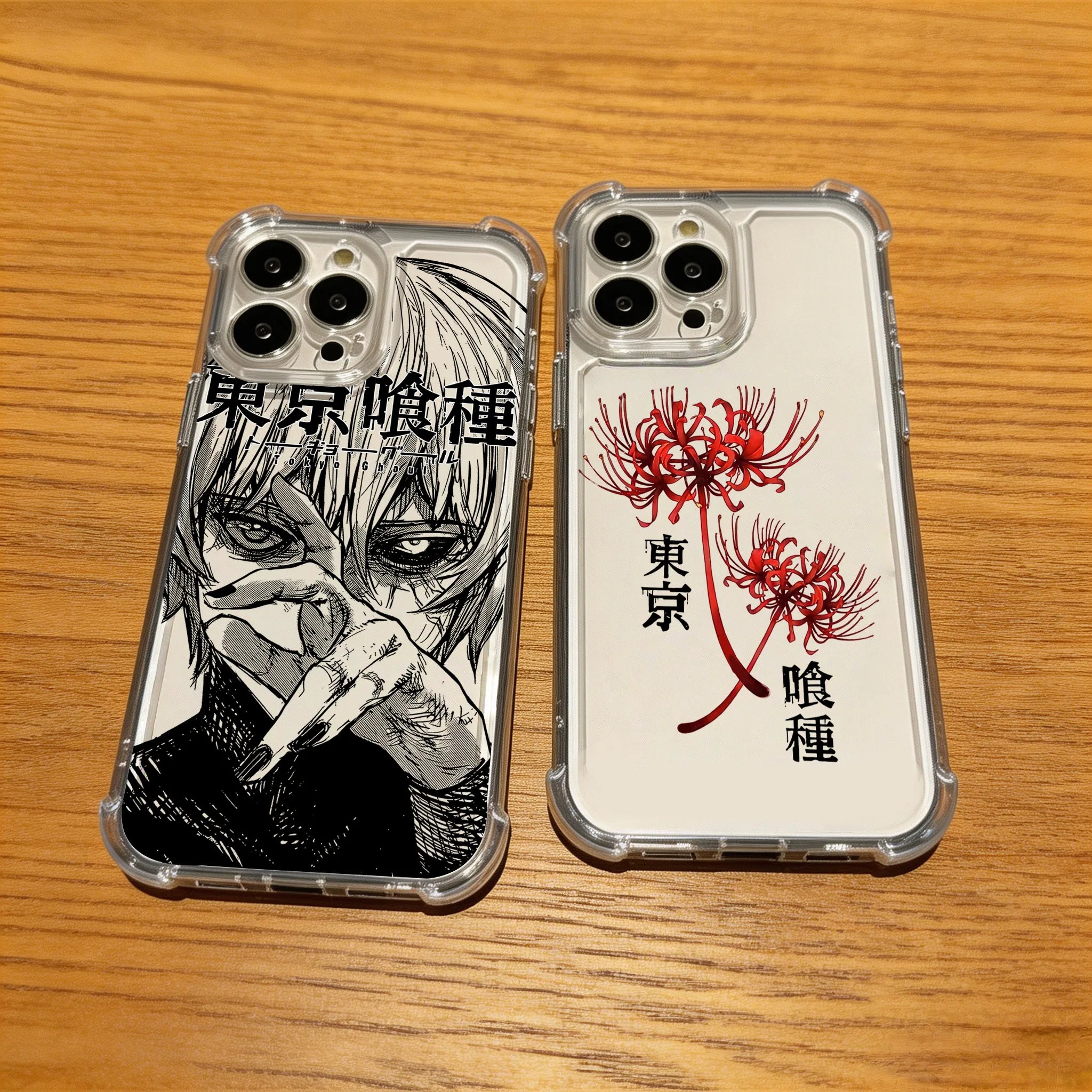 Anime Cool Tokyo Ghoul Phone Case For iPhone 17 16e 16 15 14 13 12 11 Mini Air Pro Max XR XSMax 7 8 Plus Anti Fall Transparent