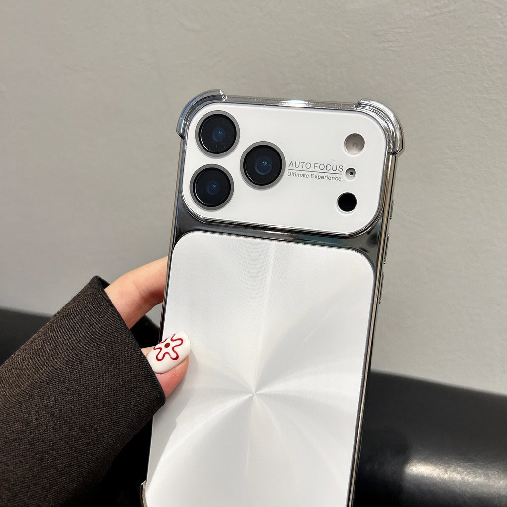 Glossy Plating CD Texture Laser Phone Case For iPhone 17 Air 16 15 14 13 Pro Max Plus Dazzle Aurora Shockproof Armor Hard Cover