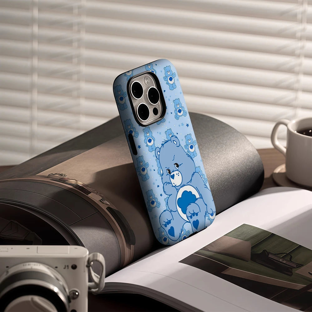 Grumpy Bear Cute IPhone17 Must-Haves Phone Case for IPhone 17 16 15 14 13 12 Pro Max Plus Single Double-layer Tough Case