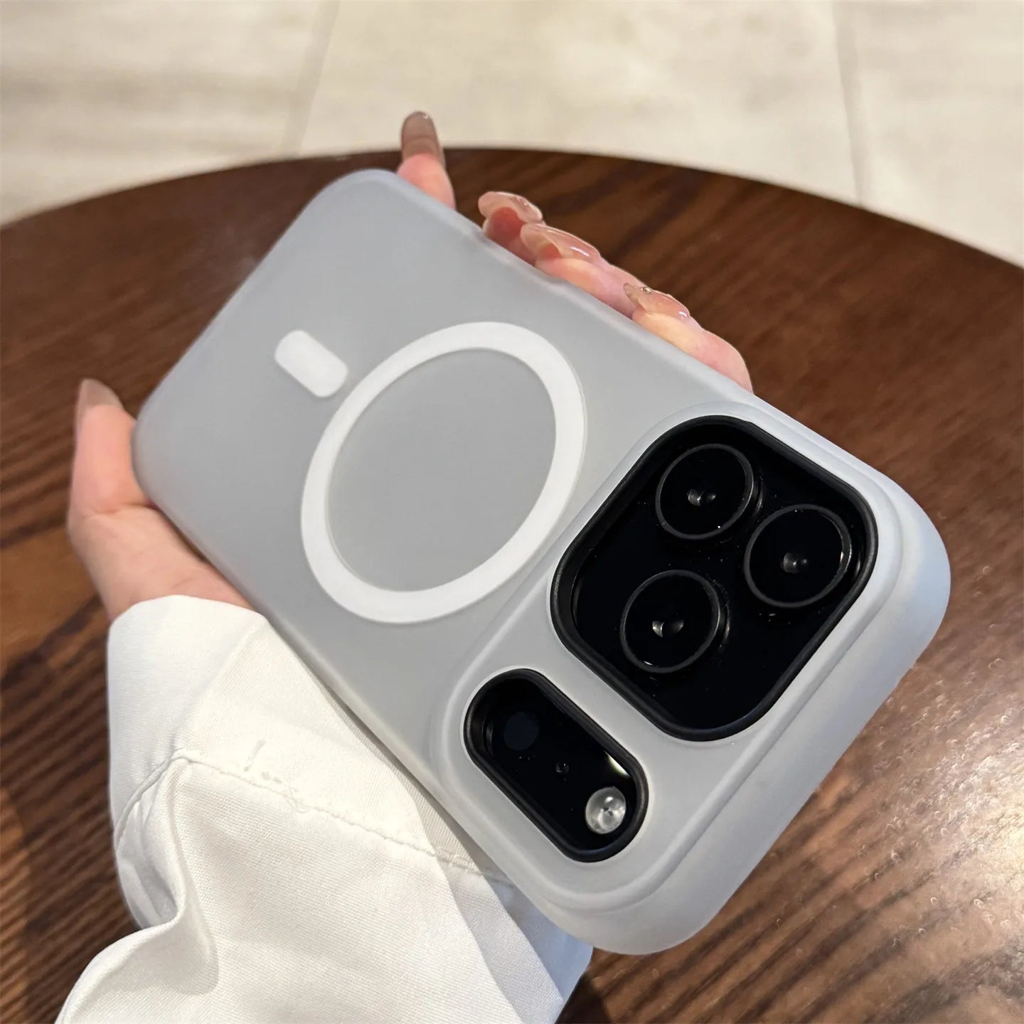 2 IN 1 Luxury For Magsafe Wireless Charge Case for iPhone 12 13 14 15 16 17 Pro Max Plus Magnetic Candy Color Clear Matte Cover