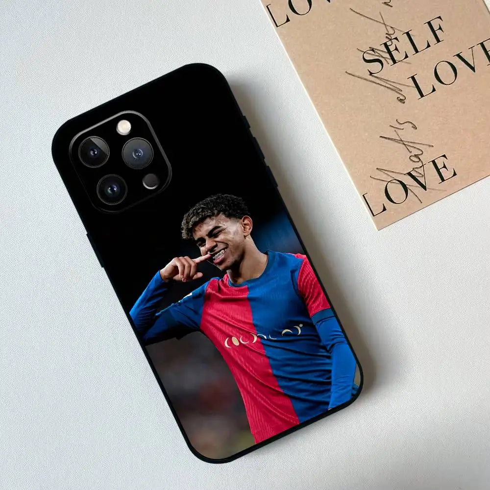 L-Lamine Yamal Barcelona Football  Phone Case Silicone Soft For IPhone 17 16 15 14 13 12 11 X XR Plus Pro Max Plus