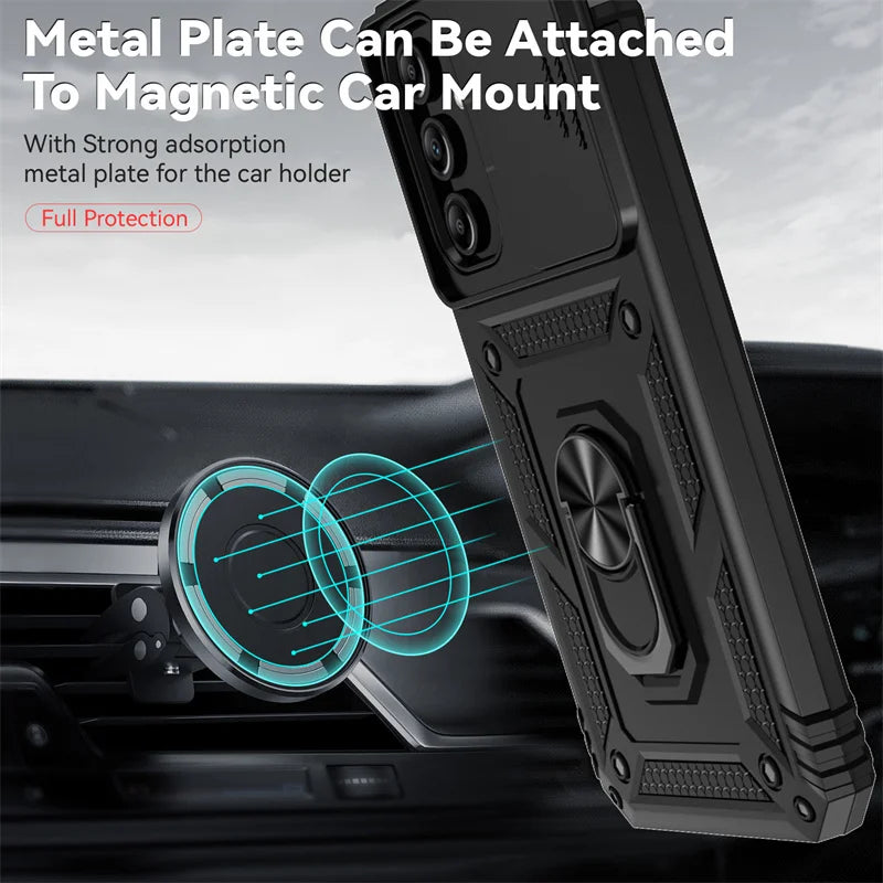 Slide Camera Lens Case For Samsung Galaxy A13 A23 A33 A53 A73 A22 A32 A52 A72 5G Armor Shockproof Coque For A04S M13 M23 M33 M53