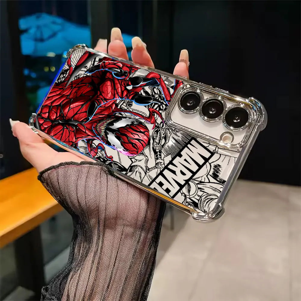 Venom Marvel Cool Case For Samsung Galaxy S26 S25 S26Ultra Edge S24 S23 S22 Plus S21 Ultra FE Soft Shockproof Phone Back Cover