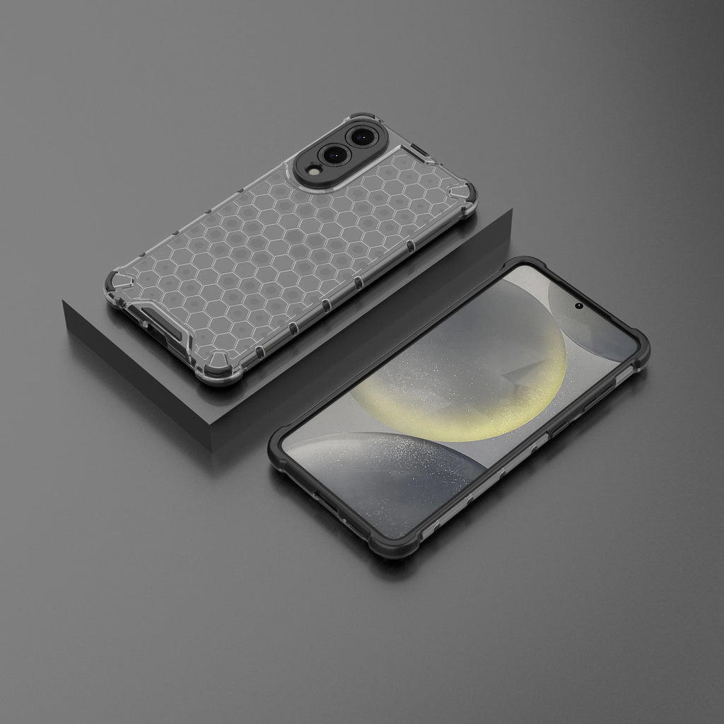Airbag Shockproof Translucent Back Case For Samsung S25 Edge S24 S23 Ultra Plus A56 A36 A16 A55 A35 A25 A15 A54 Honeycomb Cover