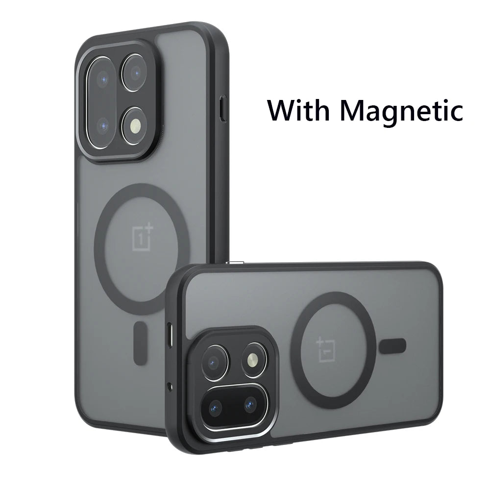 For Magsafe Magnetic Wireless Charging Case For OnePlus 15 OnePlus15 5G Shockproof Matte Back Cover Coque