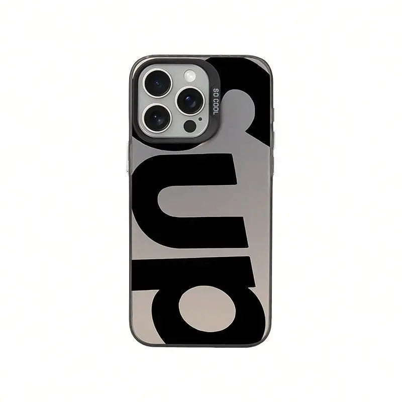 Cool Letter Patterns Phone Case For IPhone 17 17E 16E 16 15 14 13 12 11 Pro Max 16 Plus Bumper Shockproof Hard Cover Cases