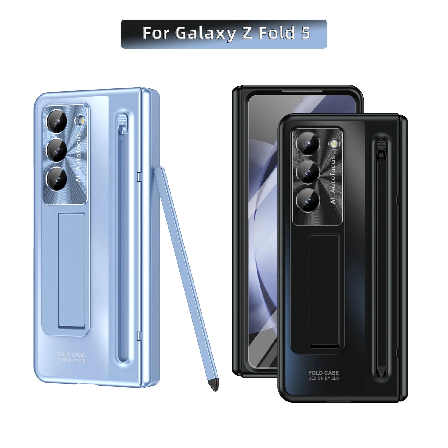 For Samsung Galaxy Z Fold 4 5 6 7 Case With S Pen Stand & Hinge Cover Screen Protector All-inclusive Anti-drop For Z Fold 7 6 5