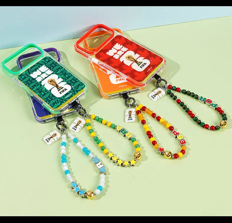 FIFA FIFA 2026 World Cup National Team Mobile Phone Lanyard Decoration Anti-lost Mobile Phone Case Gasket Anti-drop Lanyard