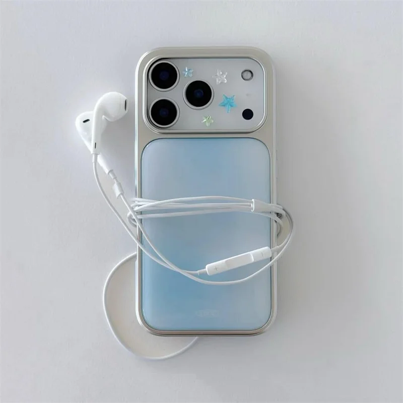 ins Korean-style creative &simple gradient colors Epoxy Phone Case TPU Anti-drop For iPhone XR/11/12/13/14/15/16/17 Pro Max
