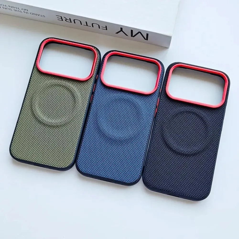 Luxury Woven Matte Phone Case For Mi Poco F8 F7 X8 Ultra Pro Magnetic Charging Drop Protection Cover For Redmi K90 K80 Pro Max