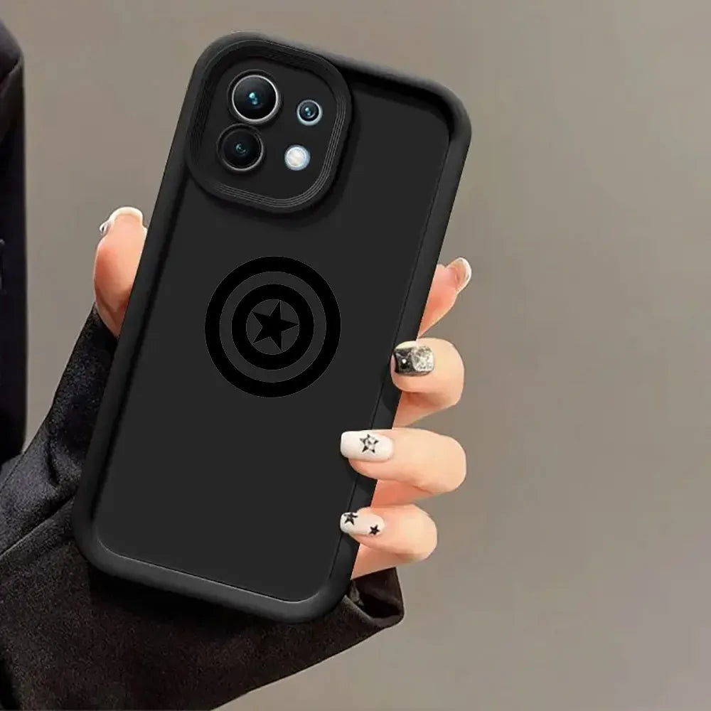 Marvel B-Batmans Ironman Cute Case for Xiaomi 13T 14 14T 15 15T Pro 17 Ultra Poco M7 M8 F8 F7 X6 X7 X8 Pro Max Shockproof Cover