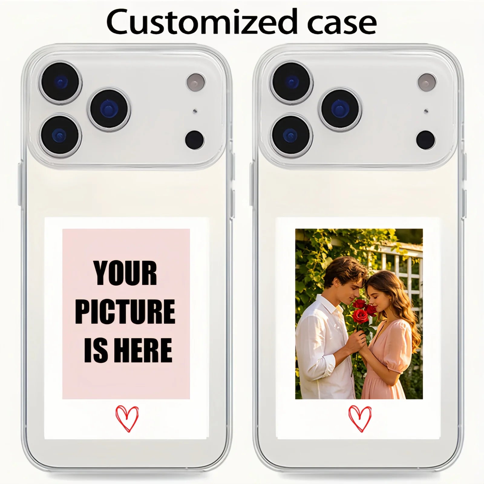 Custom DIY Transparent soft shell Phone Case For iPhone 17 16 16e 15 14 13 12 11 Pro Max Mini SE 2020 2022 XS XR 7 8 Plus Air
