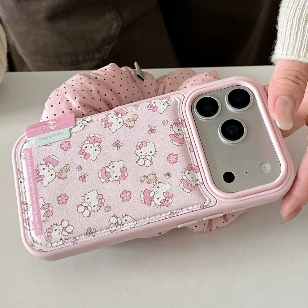 Label sticker flower KT Is Suitable For Apple 17 Pro Max Phone Case 17 Pro 16 Pro 15 Pro Max 14 Pro Phone Case With Pendant