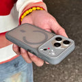 Luxury Shockproof Hybrid Bumper Clear Case for iPhone 17 16 14 15 Plus 13 12 11 Pro Max For Magsafe Magnetic Armor Cooling Cover