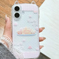 Japanese Bear Cute Phone Case For iPhone 17 Pro Max Air X XR XS Max 7 8 Plus 16 15 14 13 12 11 Fashion Kawaii Back Cover Y2K