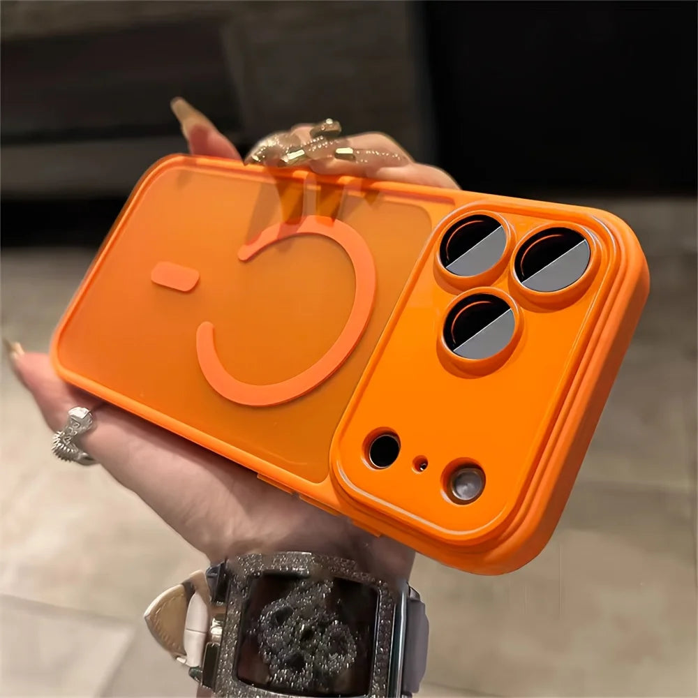 Magnetic Luxury Matte Translucent Shockproof For IPhone 17  16 15 14 Plus 13 Pro Max For Magsafe Back Cover
