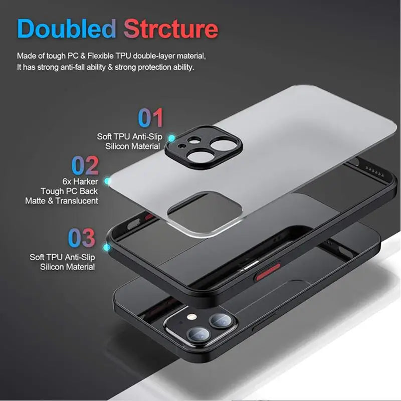 Funny Cartoon Man Phone Case For iPhone 17 16 15 14 13 12 11 Pro Max Mini 7 8 Plus Air Shockproof Hard Transparent Cover Fundas