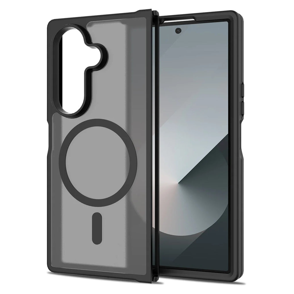 for Magsafe Wireless Charging Phone Case for Samsung Galaxy Z Fold 6 7 Fold6 Fold7 Translucent Shockproof Magnetic Cover