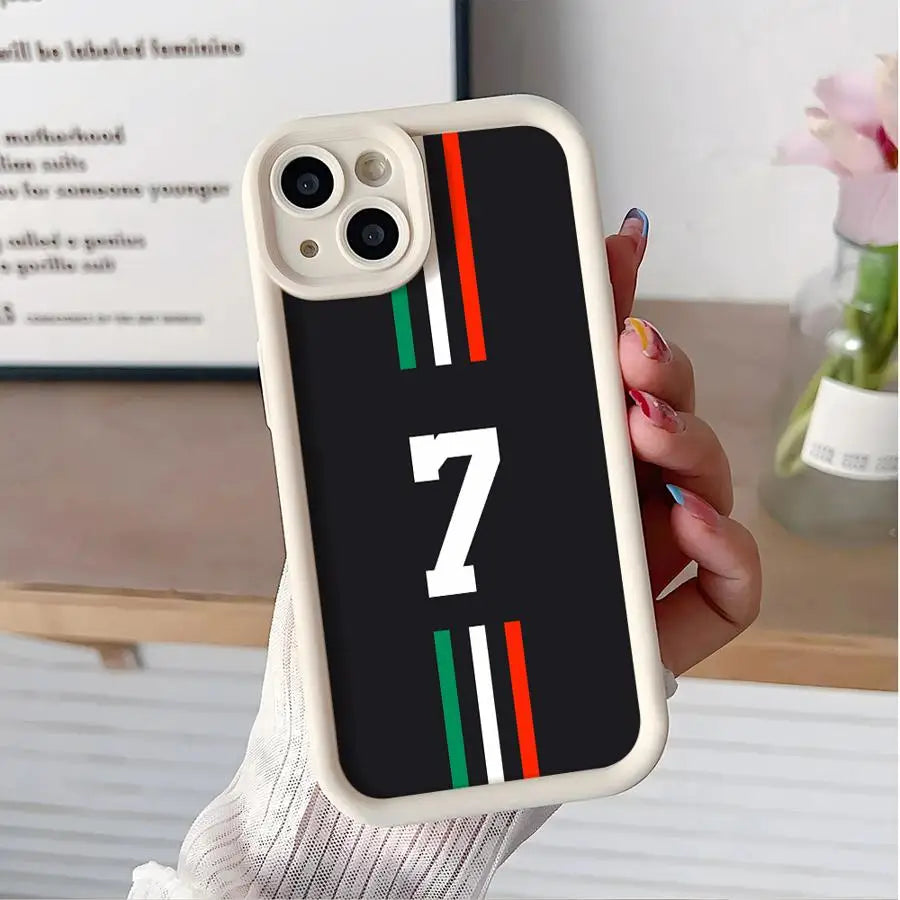 Football Star Digital Art Phone Case for Apple iPhone 14 16 Plus 13 Mini 15ProMax 11 Pro 12Pro 13 Soft Cover Soft