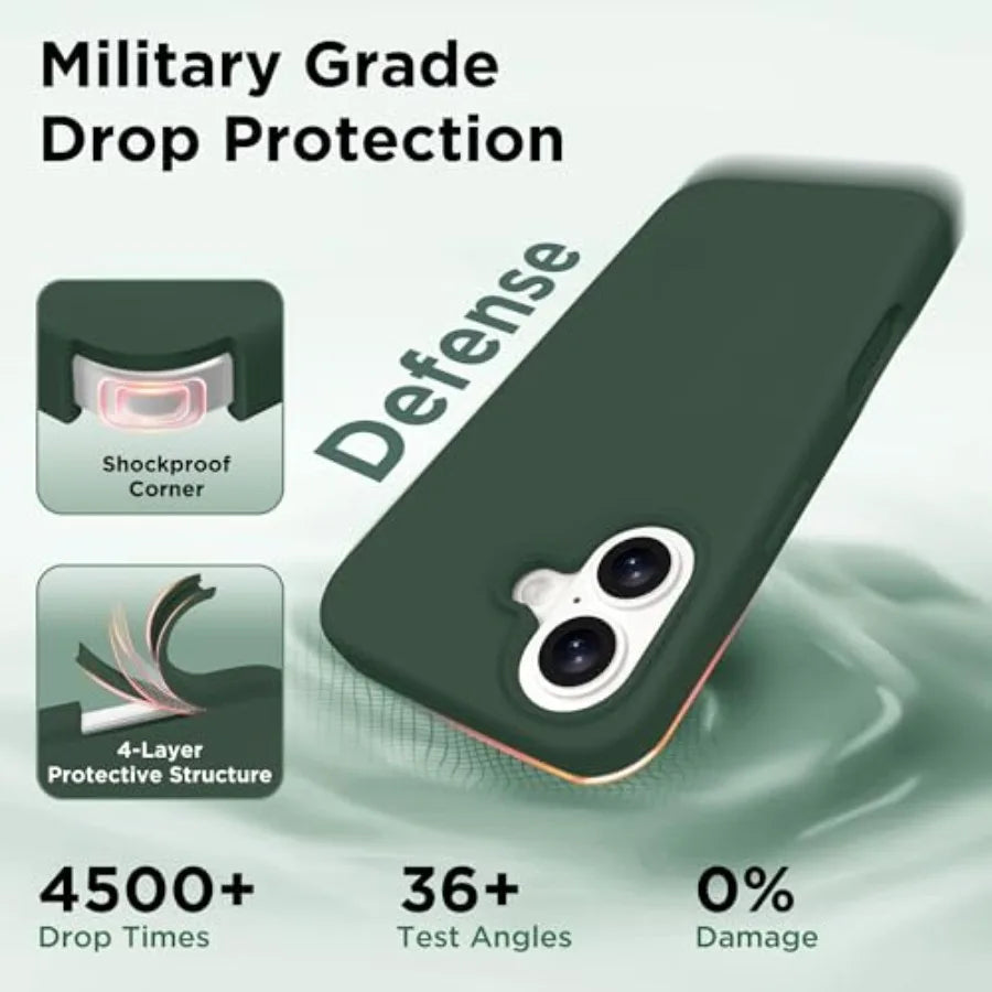 Magnetic for iPhone 17 Case, Compatible with MagSafe, Integrated Silicone Camera Control Cover, Liquid Silicone Shockproof Phon