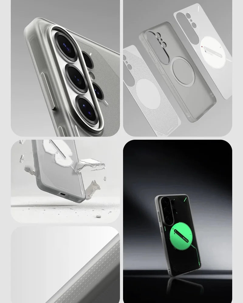 Aulumu Case For Samsung S26 Ultra Wireless Charging Airbag Back Cover Shell