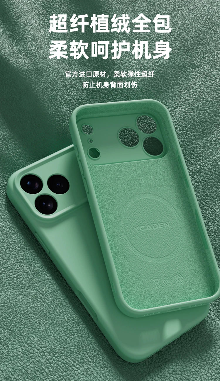 Matte Skin Liquid Silicone Case for iPhone 17 Pro Max Magnetic for Magsafe Wireless Charging Candy Bumper for iPhone 17 17pro