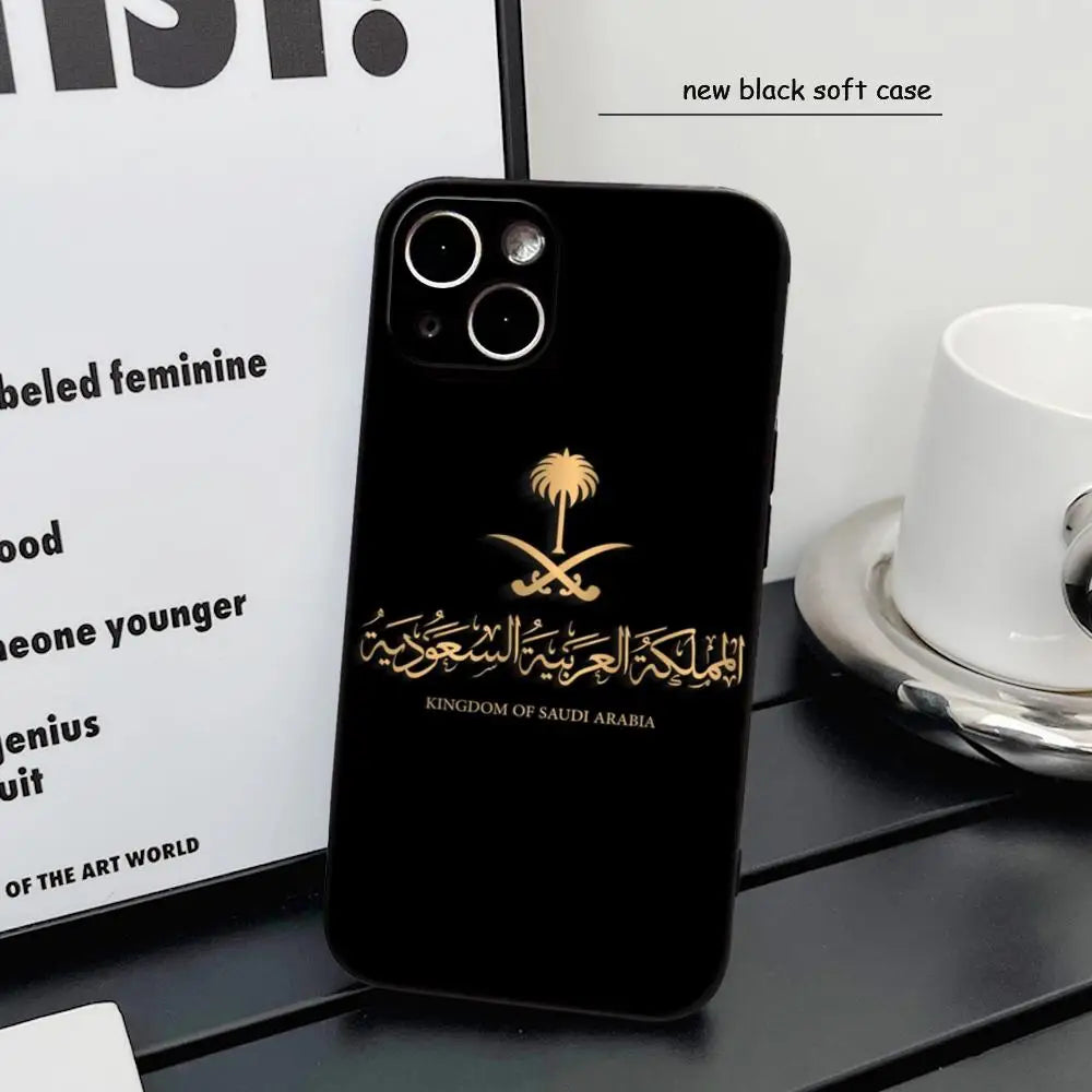 Kingdom Of Saudi Arabia Flag Phone Case for iPhone 16 15 14 13 12 11 Pro Max Mini X XR XSMax 8 7 6 6S Plus Soft Silicone Cover
