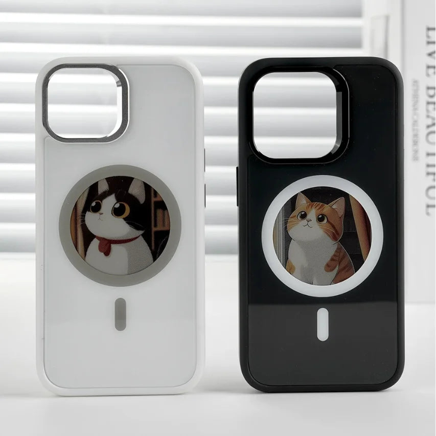 NFC Memory Phone Case with magsafe for iphone 16/17 promax 3.97-inch E-ink screen image transmission Syncing Case