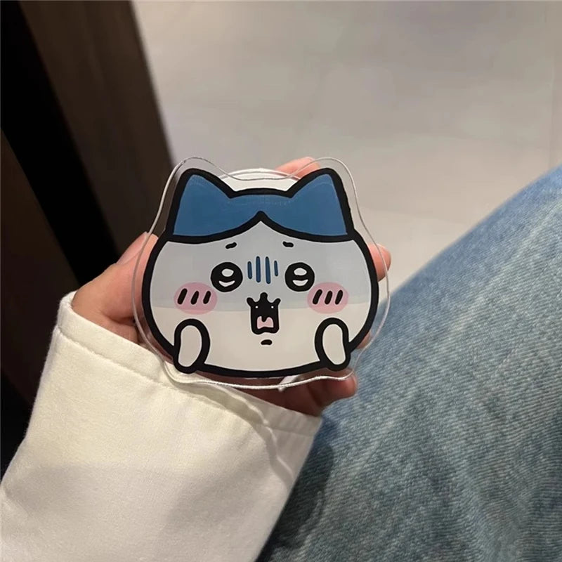 yiji Cartoon Mobile Phone Holder Magnetic ハチワレ うさぎ for IPhone Wireless Charging Box Holder Cute Decoration